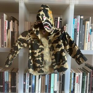 A Bathing Ape Kids Camouflage Shark Hoodie